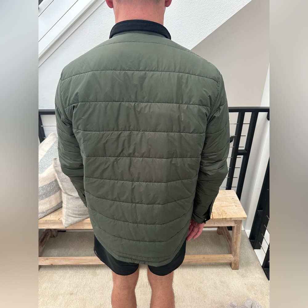 O’Neill Zepher Reversible Quilted Jacket Green Black Men’s | NWOT Size M - Picture 6 of 12